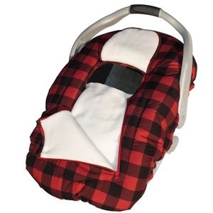 Buffalo plaid deluxe car seat cover